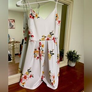 White floral dress